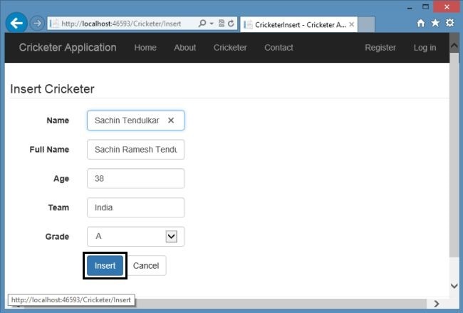 Creating New Records in Web Forms